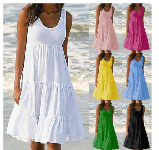👗 [S-5XL] Preprosta udobna obleka.